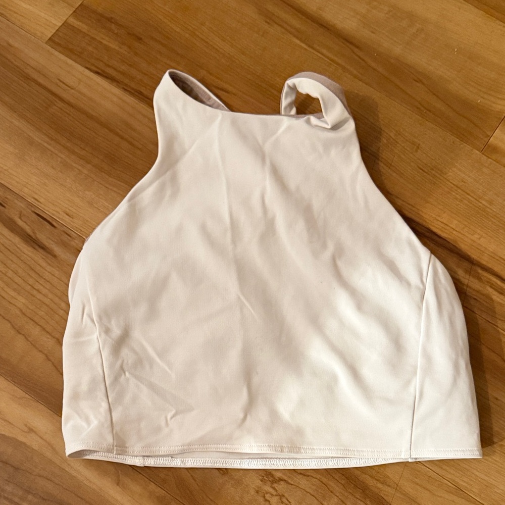 Lululemon White Women's High Neck Sports Bra